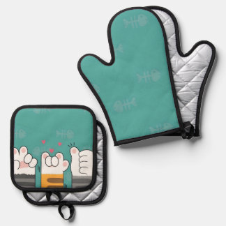 Paw-some Pals 鍋つかみ&鍋敷きセット