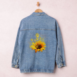 Paw Sunflower Shirt You Are My World Paws Pet デニムジャケット