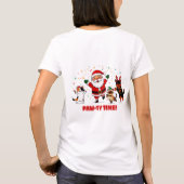 Paw-ty Time: Santa’s Festive Furry Fiesta Tシャツ (裏面)
