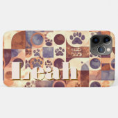 Pawesome Customizable Abstract Dog Paw Print Case-Mate iPhoneケース (裏面(横))