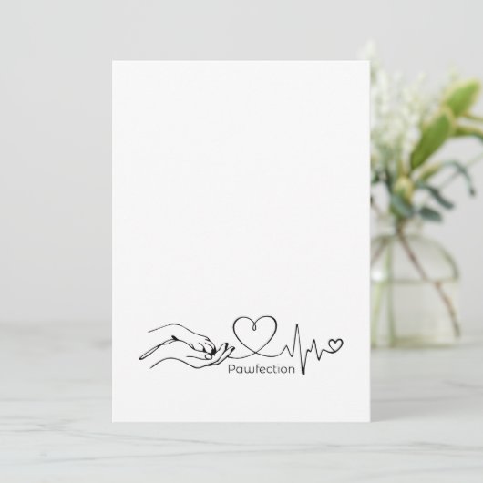 Pawfection One-Line Art – Minimalist Dog Lover (スタンド正面)