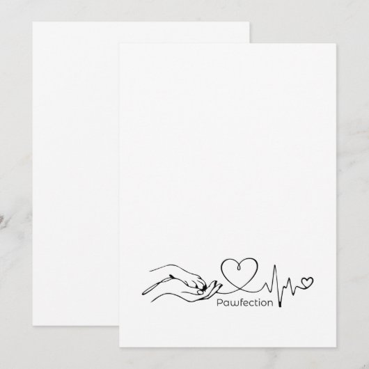 Pawfection One-Line Art – Minimalist Dog Lover (正面/裏面)