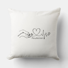 Pawfection One-Line Art – Minimalist Dog Lover クッション