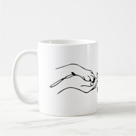 Pawfection One-Line Art – Minimalist Dog Lover コーヒーマグカップ