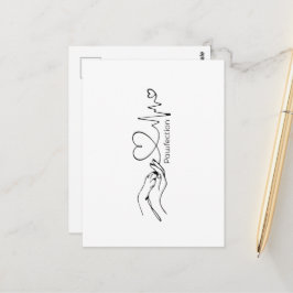 Pawfection One-Line Art – Minimalist Dog Lover ポストカード