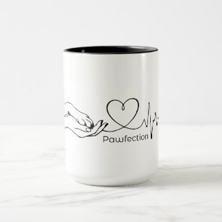 Pawfection One-Line Art – Minimalist Dog Lover マグカップ