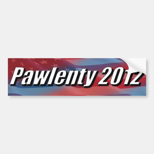 Pawlenty 2012年 バンパーステッカー (正面)