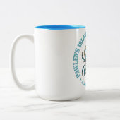 Pawleys Island (blue crab) ツートーンマグカップ (左)