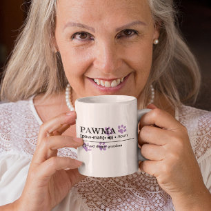 Pawma – カスタマイズ可能な定義 – ドギーおばあちゃん コーヒーマグカップ
