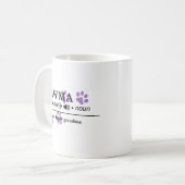 Pawma – カスタマイズ可能な定義 – ドギーおばあちゃん コーヒーマグカップ (正面左)