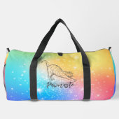 Pawmaste Cat Yoga Large Duffel Bag ダッフルバッグ (裏面)