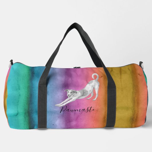 Pawmaste Dog Yoga Large Duffel Bag ダッフルバッグ (正面)