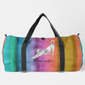 Pawmaste Dog Yoga Large Duffel Bag ダッフルバッグ (裏面)