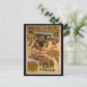 Pawneeのビルの歴史的な野生の西ポスター ポストカード (スタンド正面)