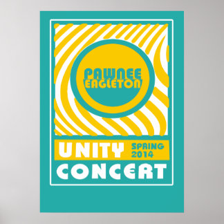 PAWNEE EAGLETON UNITY CONCERT ポスター