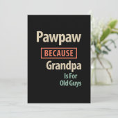 PawPawおじいちゃんが年配の人のためだから サンキューカード (スタンド正面)