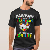 Pawpawと孫友最高の人生自閉症Aw Tシャツ (正面)