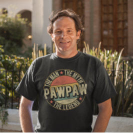 PawPaw男の神話The Legend Grandpa Tシャツ