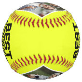 Pawpaw Ever 最高の Faters Day Photo Collage ソフトボール (裏面)