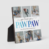 Pawpaw Father's Day Photo Collage Platue フォトプラーク (正面)