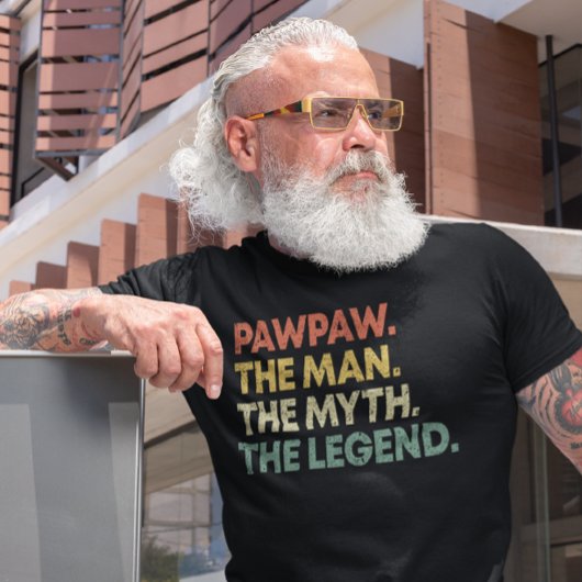 PawPaw The Man The Myth The Legend Father's Day Tシャツ