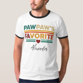 Pawpaw's Favorite Retro Simple Modern Script Name Tシャツ