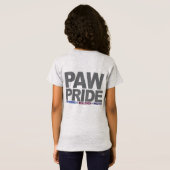 PawPrideの女の子 Tシャツ (裏面フル)