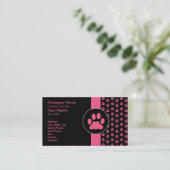 PawPrintに手入れをしているペット 予約カード (スタンド正面)