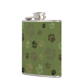 Pawprintのカムフラージュのフラスコ フラスク (左)