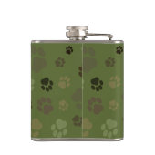 Pawprintのカムフラージュのフラスコ フラスク (裏面)