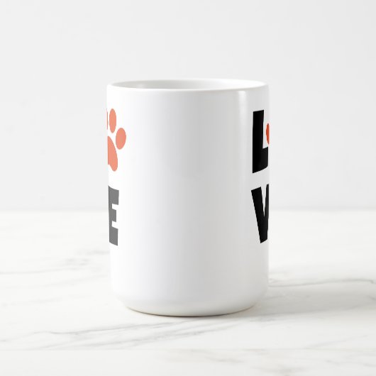 Pawprintのバレンタインデー愛マグ コーヒーマグカップ (中央)