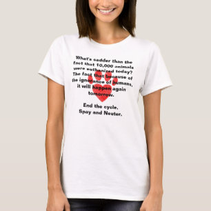 Pawprintのワイシャツを卵巣摘出して下さい及び中性化して下さい Tシャツ