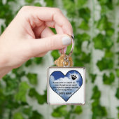 Pawprintの記念物の詩 キーホルダー (手)