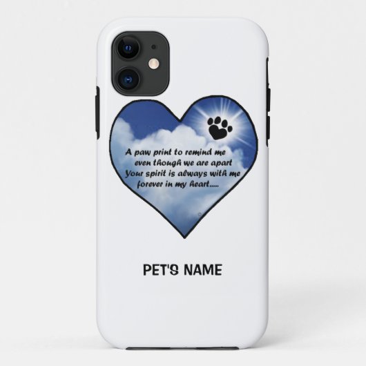 Pawprintの記念物の詩 Case-Mate iPhoneケース (裏面)