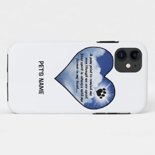 Pawprintの記念物の詩 Case-Mate iPhoneケース (裏面(横))