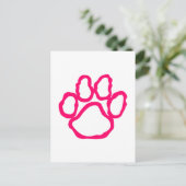 Pawprintアウトライン ポストカード (スタンド正面)