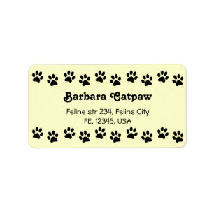 PawprintカスタムアドレステーブルPaw print ラベル