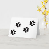 Pawprintカード カード (黄色い花)