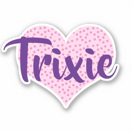 Pawprintハートパーソナライズされたシール シール (正面)