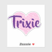 Pawprintハートパーソナライズされたシール シール (シート)