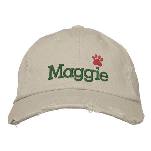 Pawprint Cap by SRF 刺繍入りキャップ (正面)