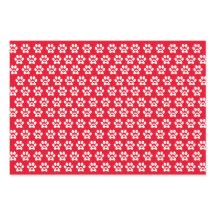 Pawprint Dog Wrapping紙フラットシートセット3