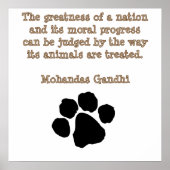 PawPrintGhandi ポスター (正面)