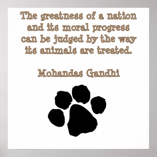 PawPrintGhandi ポスター (正面)