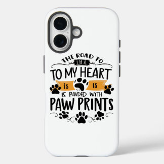 Pawprintsオンハート iPhone 16ケース