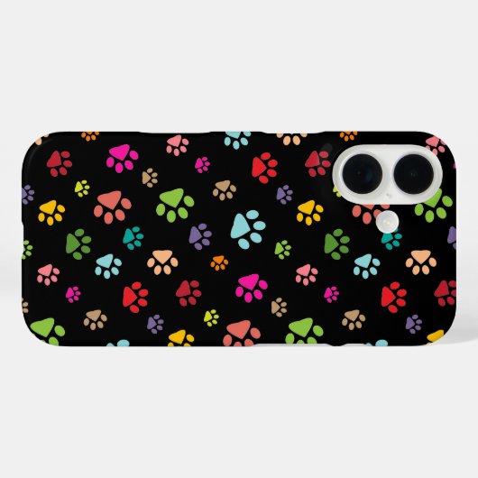 PawprintsデザインiPhoneケース Case-Mate iPhoneケース (裏面 (横))