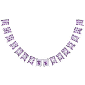 Pawprintsパーティー バンティングフラッグ