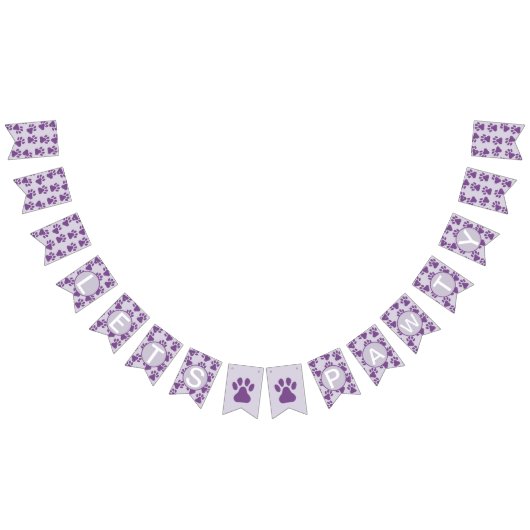 Pawprintsパーティー バンティングフラッグ (全)
