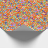 Pawprints Everywhereラッピング紙 ラッピングペーパー (角)