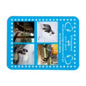 Pawprints of Love Photo マグネット (横)